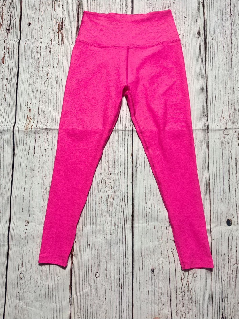 Beyond Yoga Caught in the Midi Spacedye High Waist Leggings Hot Pink Medium
